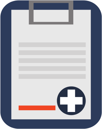 Medical History On Clipboard Icon - Medical History (550x550)