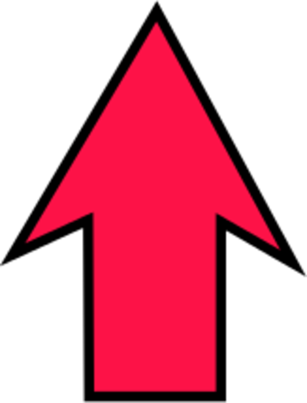 Upwards Arrow - Arrow Pointing Up Clipart (600x788)
