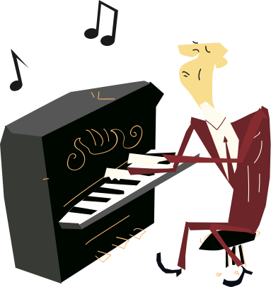 Background Music Is Applied To Support The Story, Emitting - Illustration (383x406)