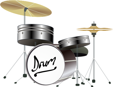 Drums Instruments Music Drum Musical Kit S - Drum Kit Clipart (444x340)