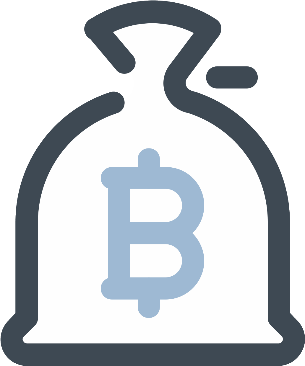 Money Bag Bitcoin Icon - Money (1600x1600)