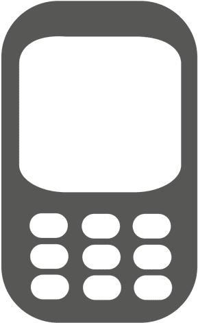 Cellphone Icon Silhouette Transparent Png - Icono De Telefono Celular Png (1600x1600)