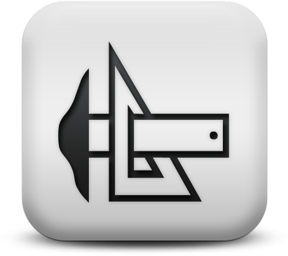 124856 Matte White Square Icon Business Tool7 - Architect Icon (512x512)