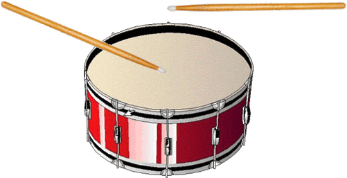 Drum Roll - Bass Drum Clip Art (500x265)