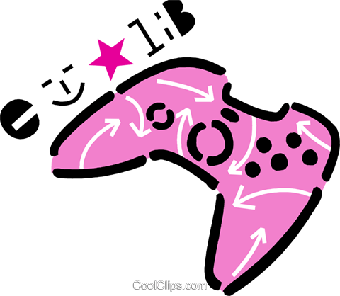 Video Game Consoles Royalty Free Vector Clip Art Illustration - Video Game Consoles Royalty Free Vector Clip Art Illustration (480x418)