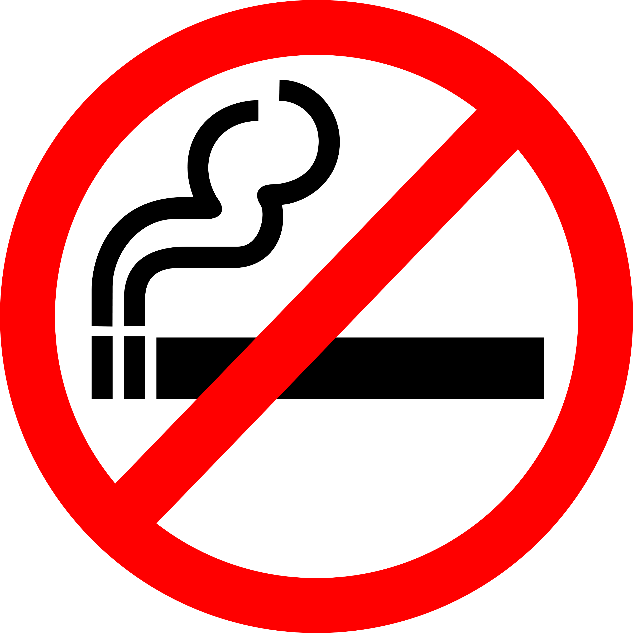 Illustration Of A No Smoking Symbol - No Smoking (2400x2400)