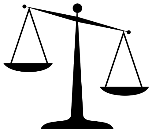 2) Check Your Permissions And Rights - Scales Of Justice Clip Art (500x500)