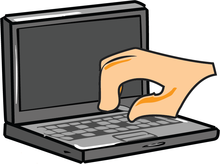 Keyboard Clipart Broken Keyboard - Laptop Broken Computer Cartoon (759x568)