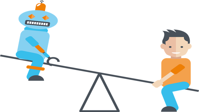 Balance Of Man And Robot - Balance Of Man And Robot (800x450)
