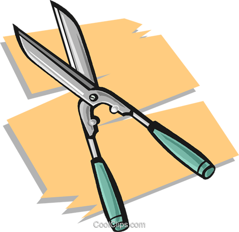 Garden Shears Royalty Free Vector Clip Art Illustration - Clip Art (480x466)