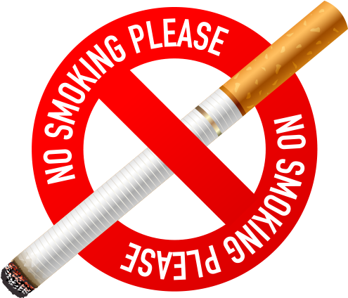 No Smoking Clipart Smoking Poster - No Smoking Logo Png (512x441)