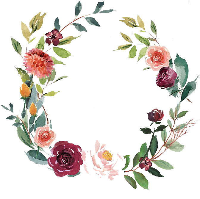 Watercolor Floral Collection Png - Courageous 2018 Convention Notebook (717x704)