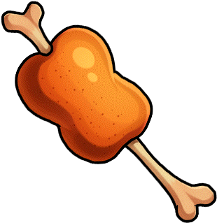 Gear Bone In Meat Render - Cartoon Meat On Bone (380x380)