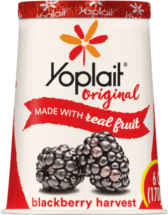 Blackberry Harves - Yoplait Original Yogurt, Orange Creme - 6 Oz Cup (433x433)