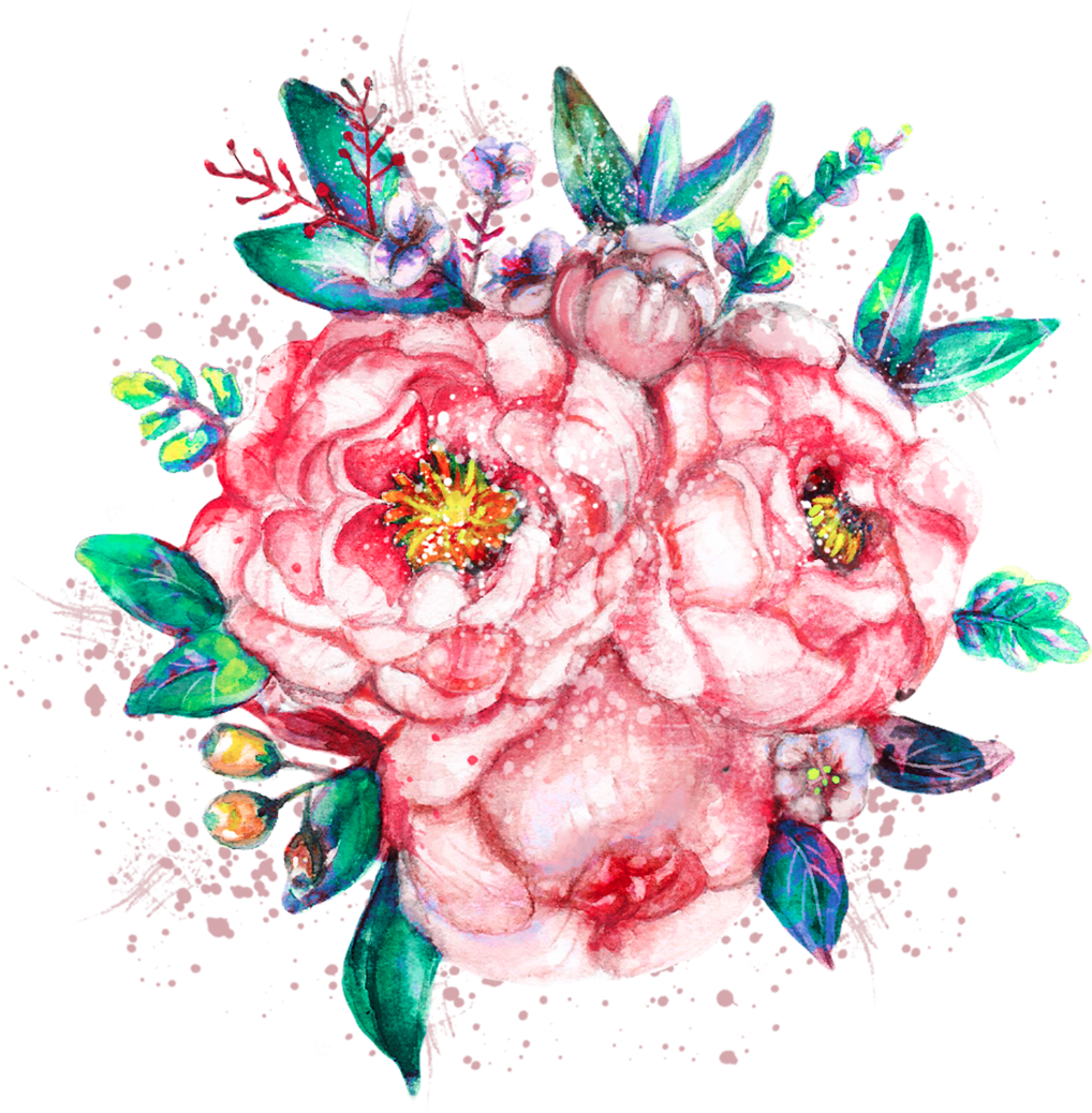 Watercolor Flower Border Transparent Pictures To Pin - Unisex (2000x2411)