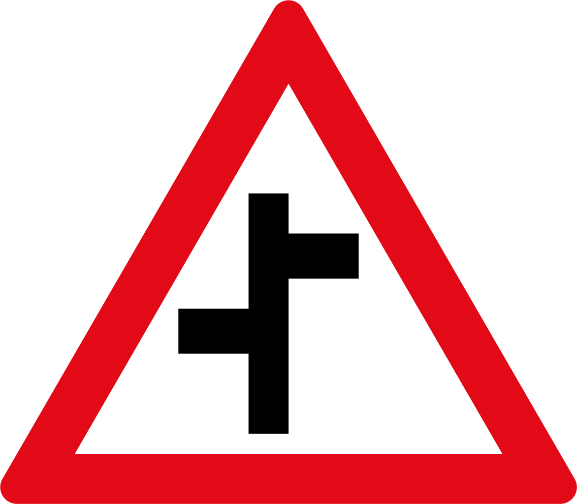 Sadc Road Sign W110 - Road Signs Road Narrows (1172x1024)