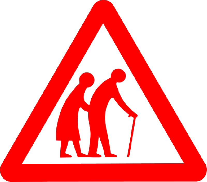 Old, Sign, Symbol, People, Person, Cartoon, Signs - Old Age (800x701)