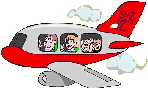 Dolphin Going On Vacation Clipart & Stock Photography - Airplane For Kids (500x299)