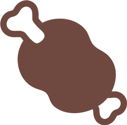 Meat On Bone Emoji - Meat Emoji (1024x1024)