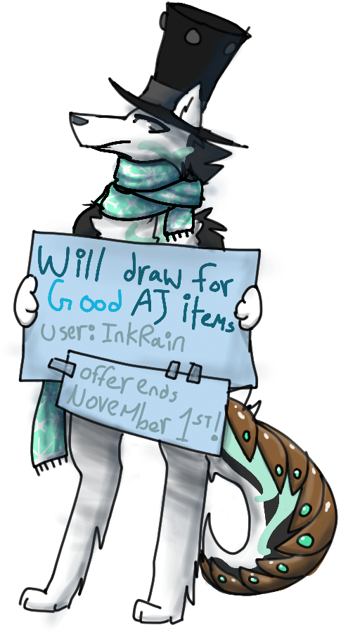 Will Draw For Good Aj Items By Wyvernborne On Deviantart - Arctic Wolf Drawing Aj (704x1024)