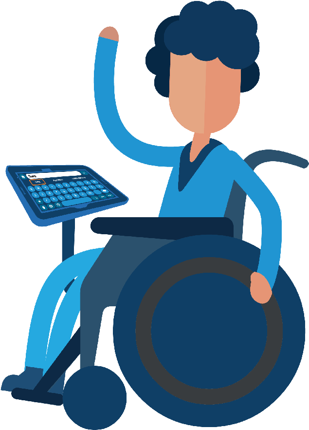 Information Technology Clipart Kid - Disabled People Smart Home (750x932)