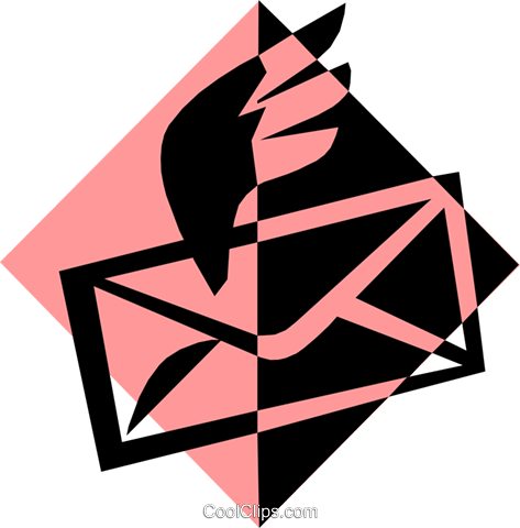 Envelope Airmail Symbol Royalty Free Vector Clip Art - Triangle (473x480)