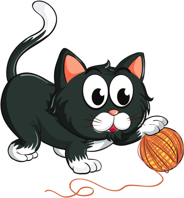 Cartoon - Katze - Animales De 4 Patas (748x800)