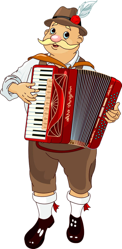 Oktoberfest Accordion Stock Photography Illustration - Oktoberfest Accordion Player (492x1000)