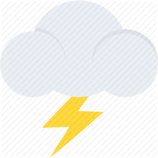 Thunderstorm Clipart Bad Weather - Label (512x512)