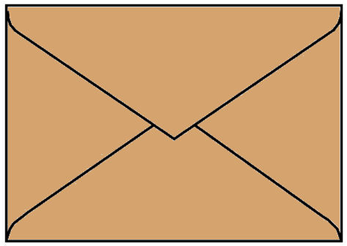 Bruine Envelop 114 X 162 Mm 70 Grams Gomrand - Triangle (500x500)