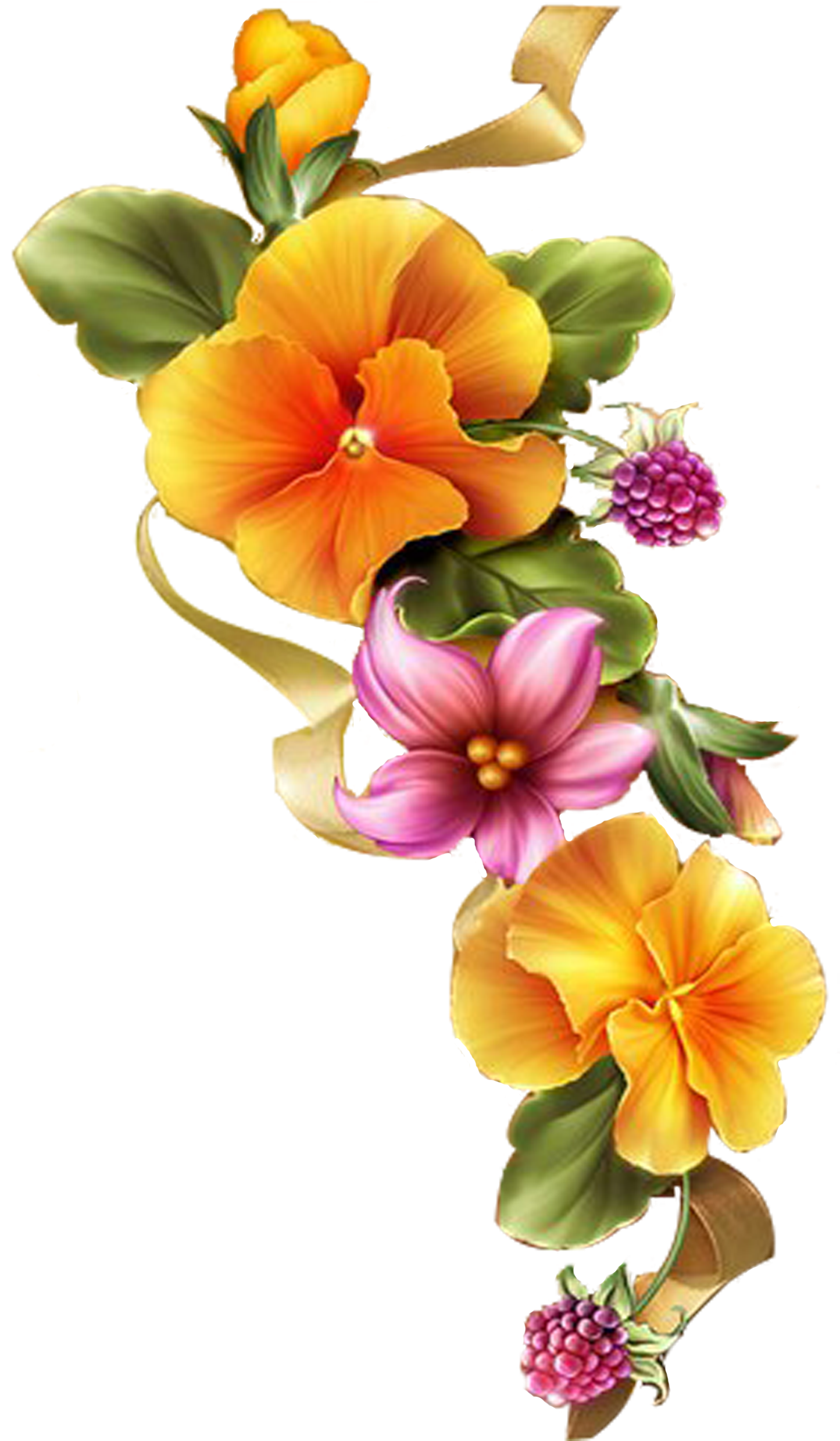 Flowers Clipart (1512x2592)