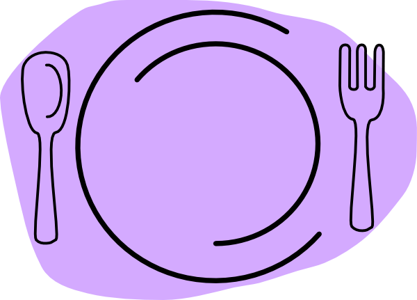 Food Dish Clipart - Food Plate Clip Art (600x431)