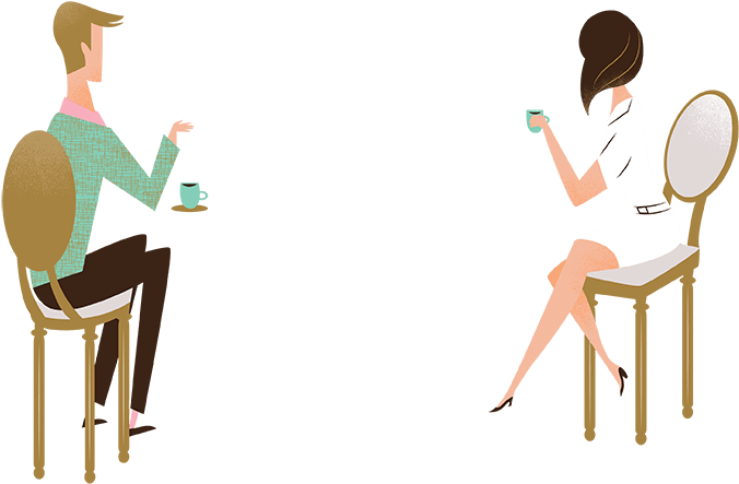 Illustration Of The Parents Fading In At The Gluten - Chair (1580x792)