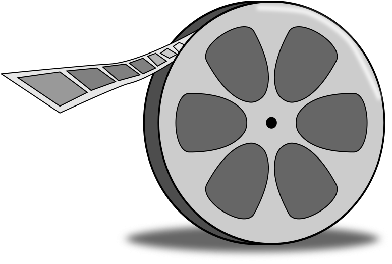 Free Cartoon Film Reel Clip Art - Movie Reel Png Cartoon (800x527)