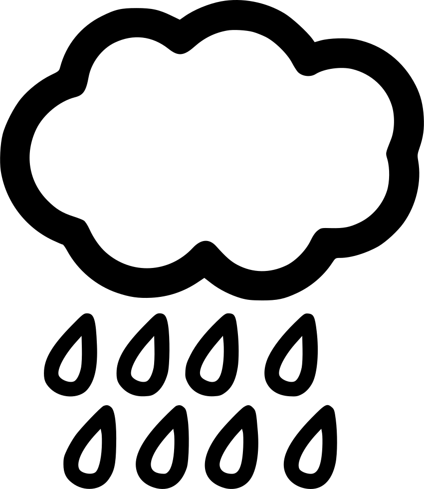 Rain Cloud Sun Umbrella Svg Png Icon Free Download - Meteorology (850x980)