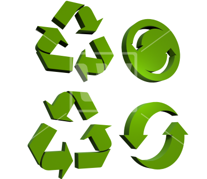 3d Recycling Icons - Graphic Design (550x366)