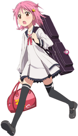 Pink Anime Girl Render 1 By Poggiezas - Houkago No Pleiades Subaru Cosplay Costume (1024x576)