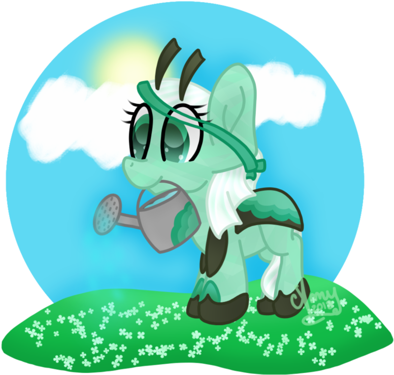 Minty's Garden By Beaniescribblesalot - Cartoon (979x816)