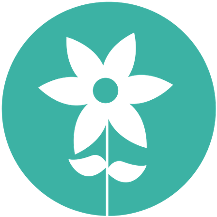 Cute Flower Garden Isolated Icon - Social (523x550)