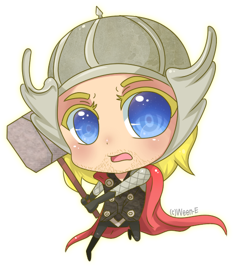 Thor Loki Drawing Chibi Art - Thor Cartoon Cute (550x550)