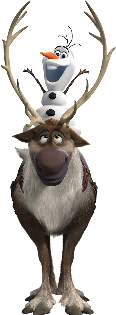 Olaf Cliparts - Sven Frozen (432x1096)
