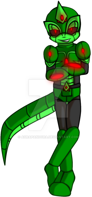 Chaos Croc By Mamajebbun - Cartoon (400x786)