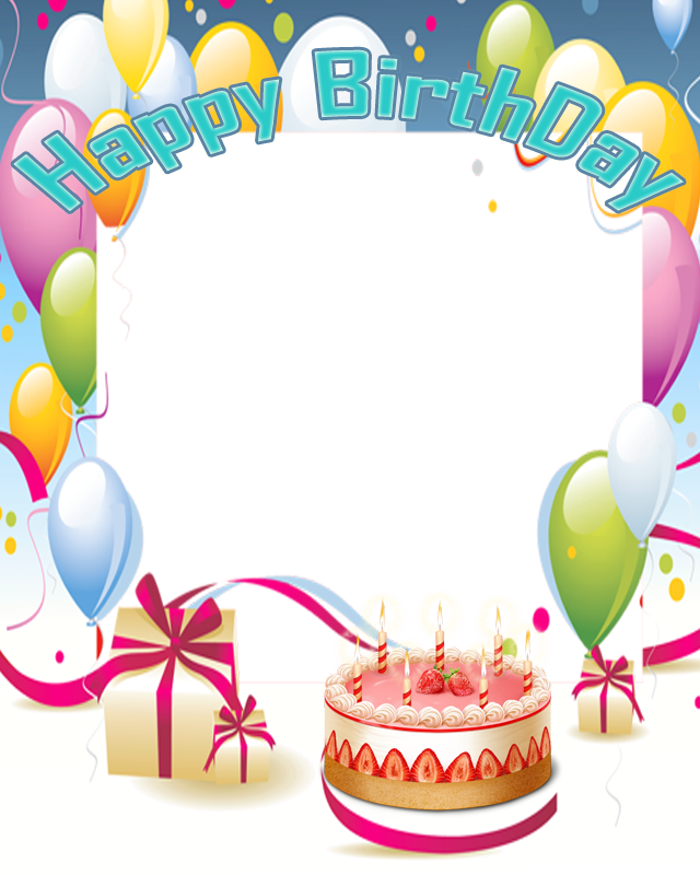 Free Happy Birthday Frame - Free Happy Birthday Frame (640x800)