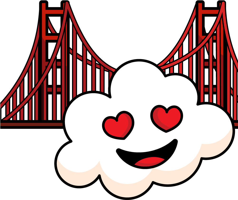 Golden Gate Bridge - Sticker (1000x1000)