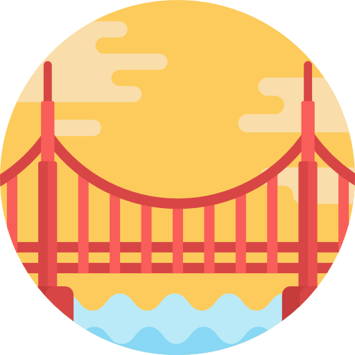 Golden Gate Bridge Free Icon - Golden Gate Bridge (512x512)
