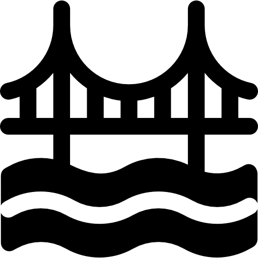 Golden Gate Bridge Free Icon - Golden Gate Bridge (512x512)