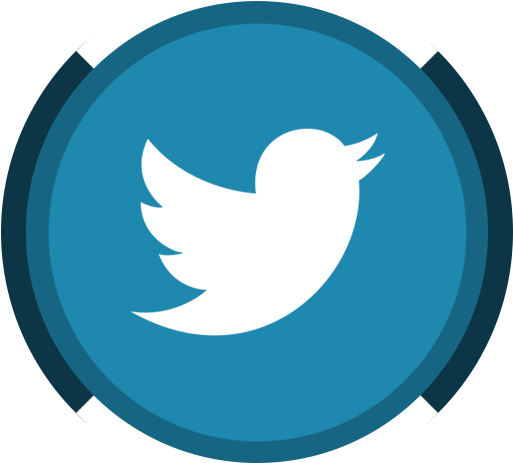 Twitter Round Logo Png Transparent Background (512x512)