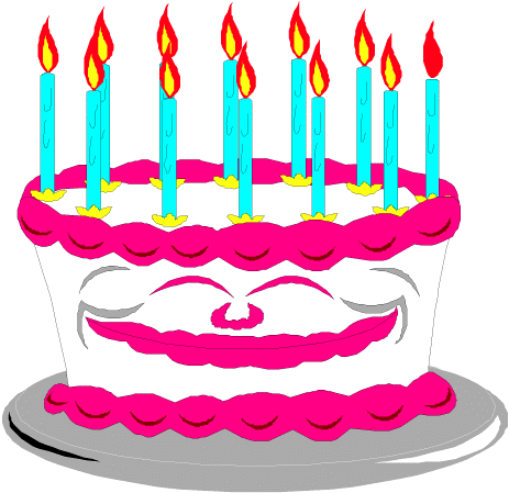 Birthday Clip Art Download Happy Birthday Cliparts - Animated Birthday Cake (511x483)