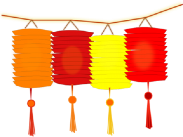Chinese Lantern Cliparts - Chinese New Year Lanterns Clipart (640x480)