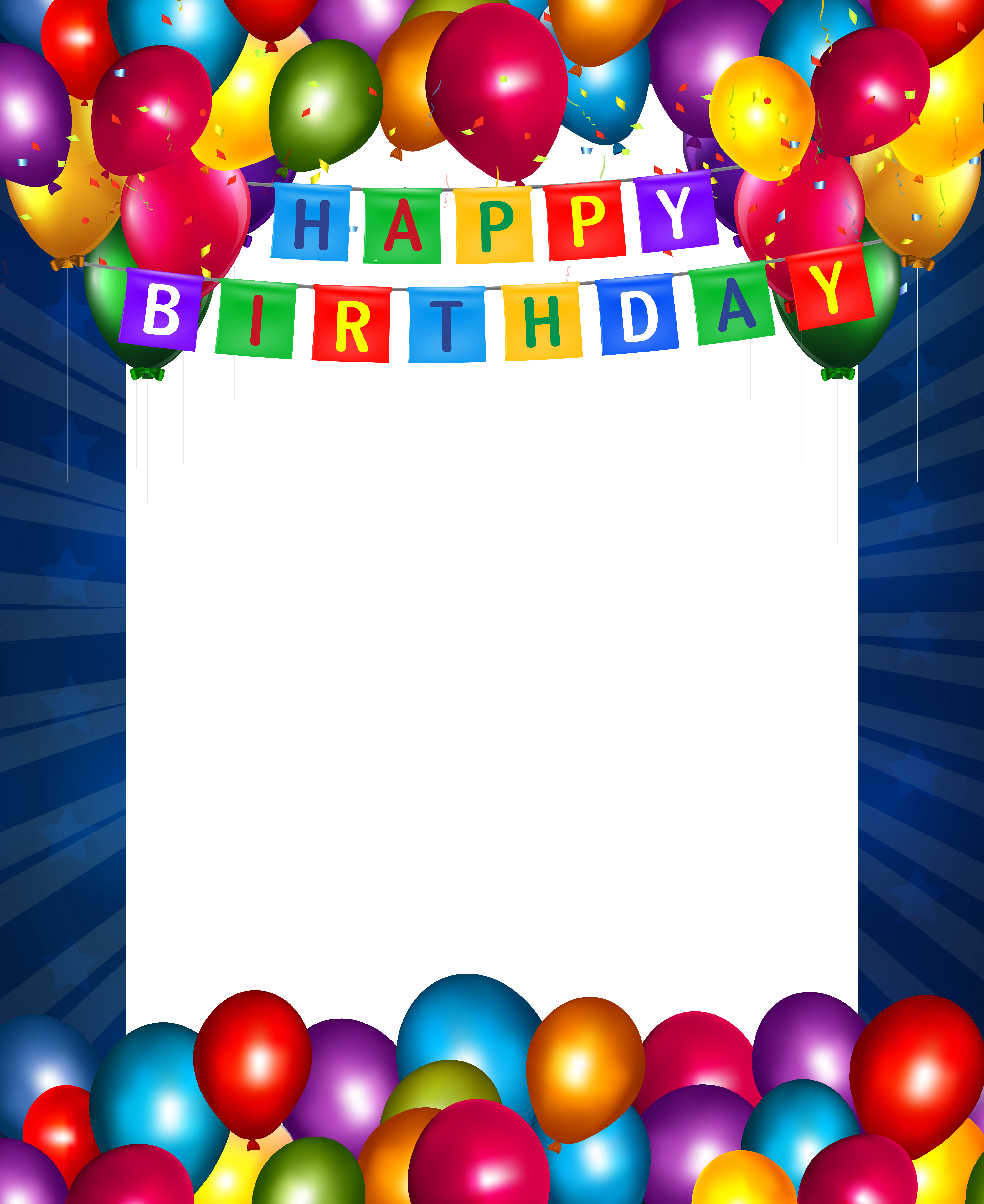 Related For Download Happy Birthday Picture Frame - Happy Birthday Frames Png (5111x6251)